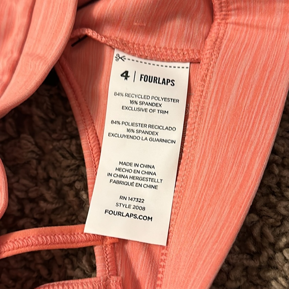 NWT Women's Coral Sports Bra - Picture 4 of 7